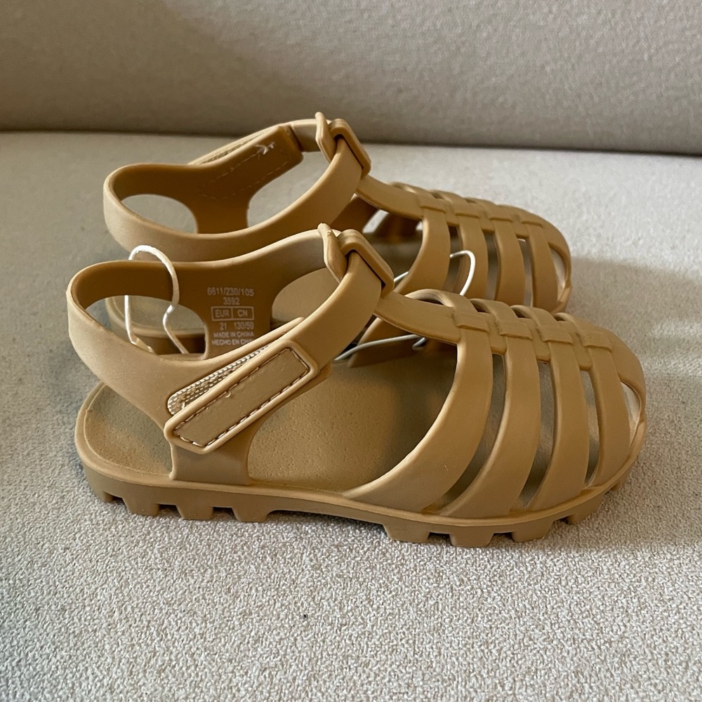 ZARA RUBBERIZED CAGE SANDALS - Picture 3 of 6